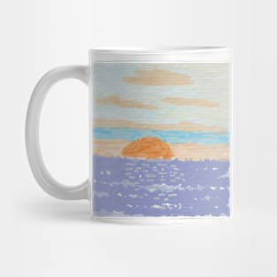 cute watercolor illustration of dawn Mug